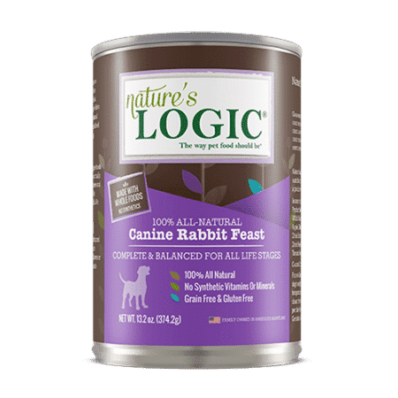 Nature's Logic Canine Rabbit Feast can.