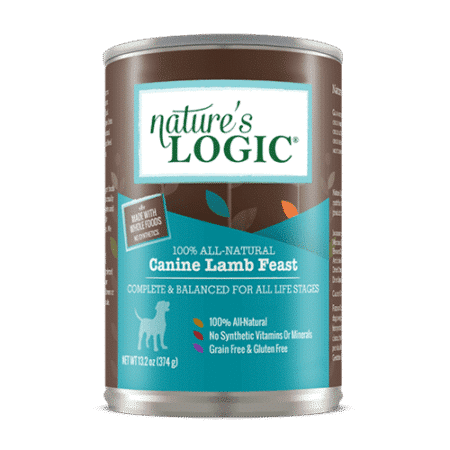 Canine Lamb Feast canned wet dog food from Nature's Logic.