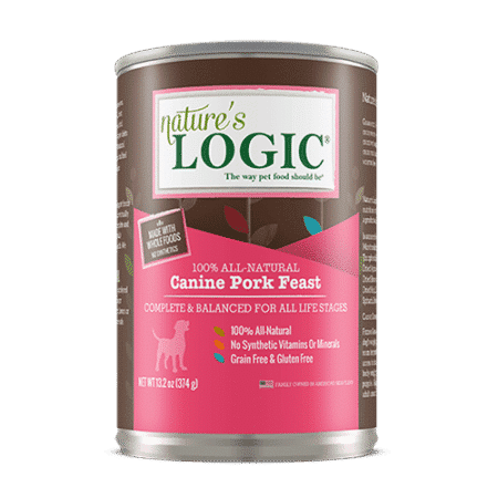 Nature's Logic Canine Pork Feast can.