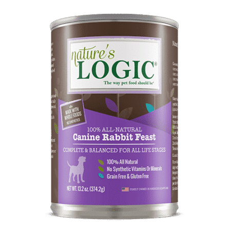 Nature's Logic Canine Rabbit Feast can.