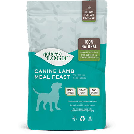 Nature's Logic Canine Lamb Meal Feast dry dog food kibble.