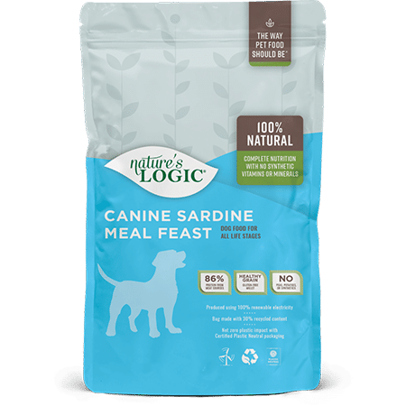 Canine Sardine Meal Feast dog food from Nature's Logic.