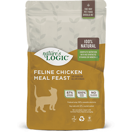 Nature's Logic Canine Chicken Meal Feast dry dog food kibble.